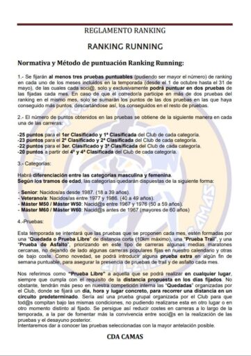 REGLAMENTO RANKING 2026-2027 1-4